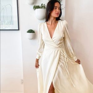 Lulus wrap maxi dress